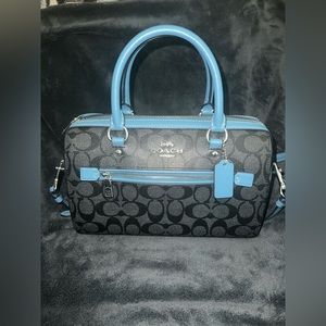 Graphite Pacific Blue Coach purse
